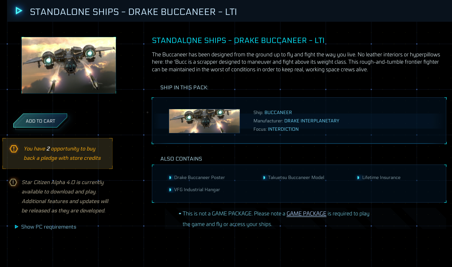 Buy Drake Buccaneer LTI - Original Concept