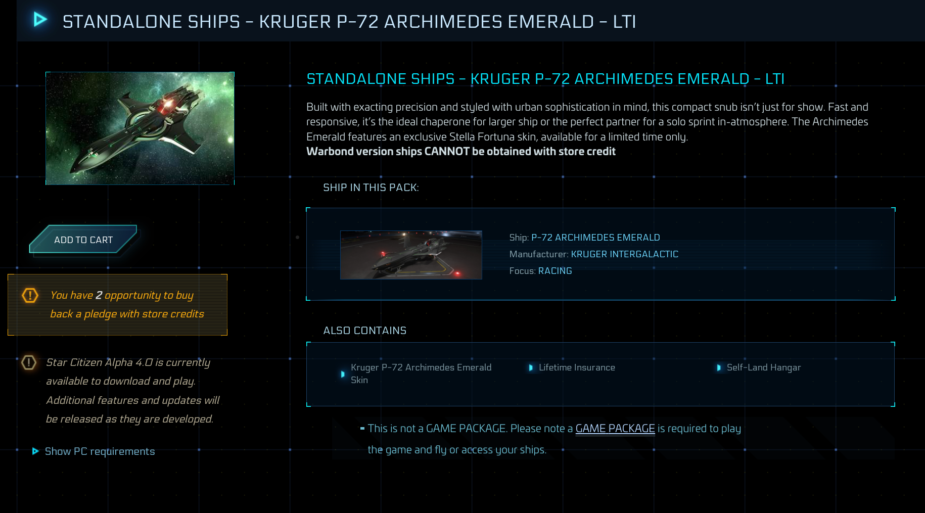 Buy P-72 Archimedes Emerald with Skin LTI - Original Concept