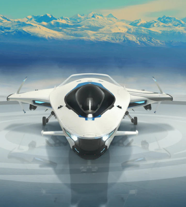 100i star citizen ship, white