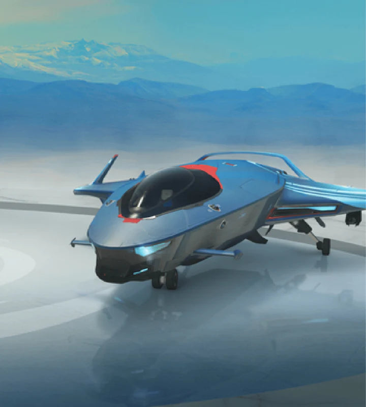 135c star citizen ship, Blue