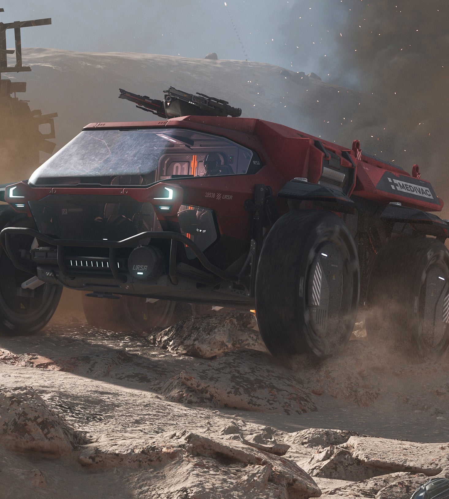 Buy URSA Rover Medivac (with Respite Paint) LTI - Original Concept Star Citizen Ship