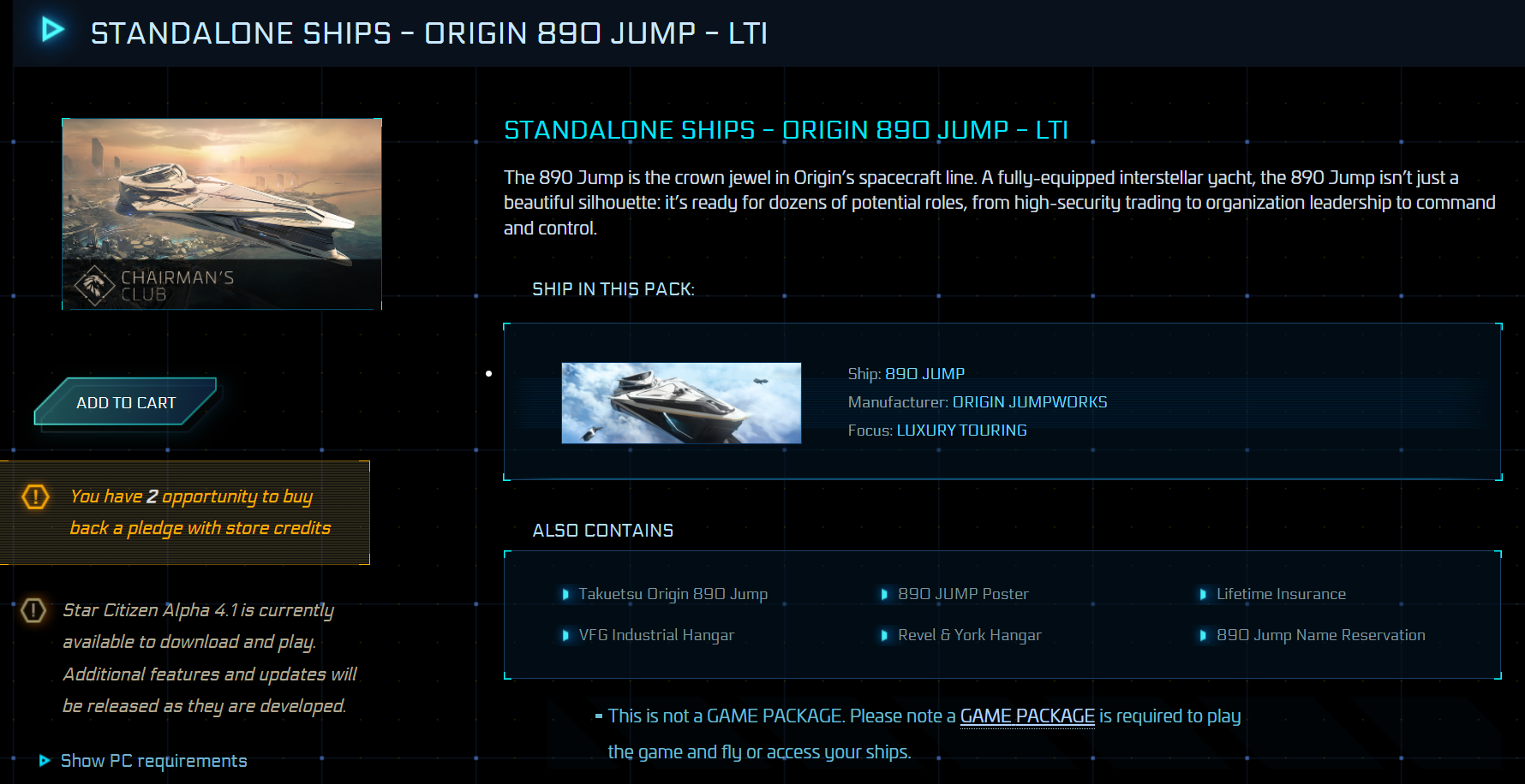 890 Jump LTI - Original Concept