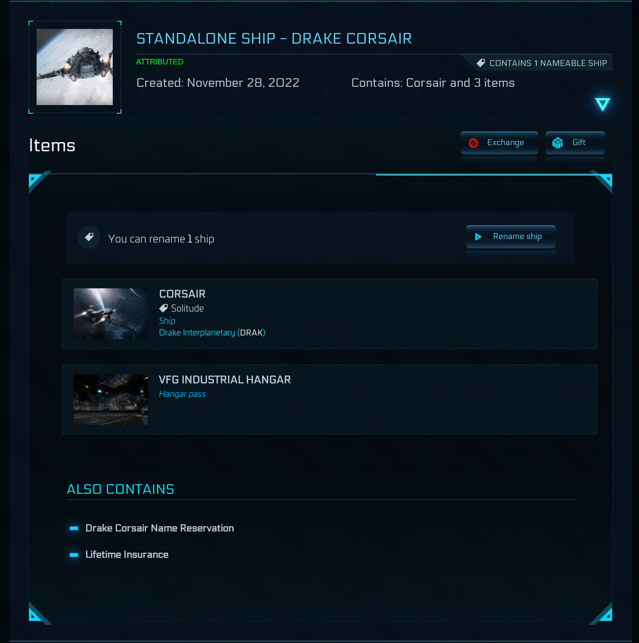 Buy Drake_Corsair_LTI_-_Original_Concept