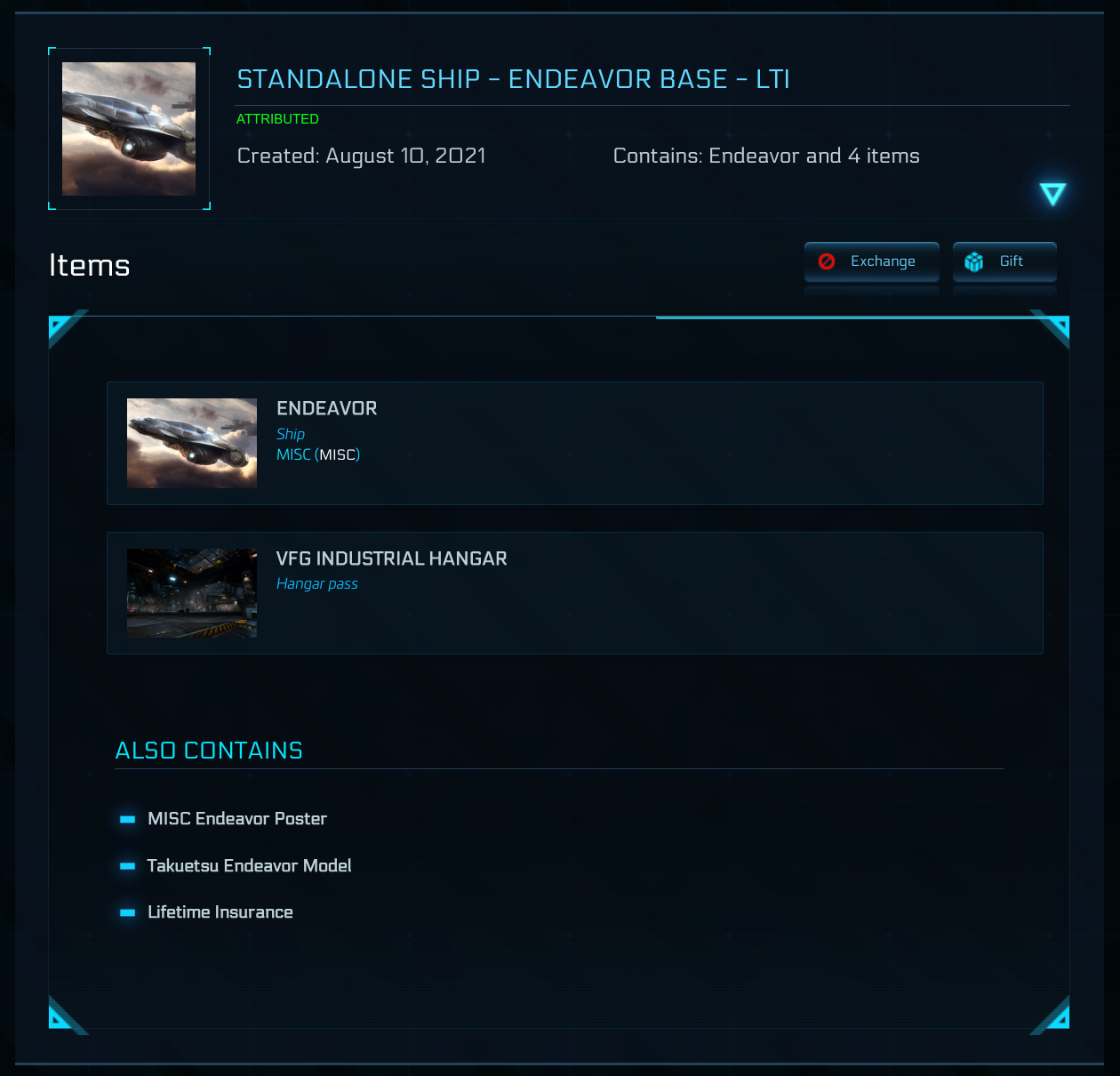 Buy Endeavor Base LTI - Original Concept