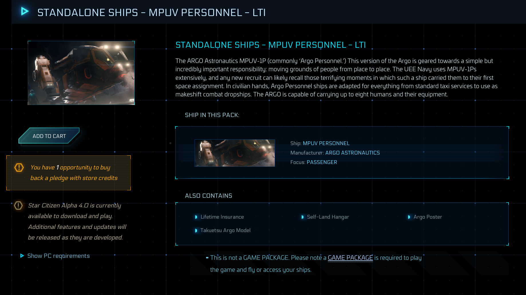 Buy MPUV Personnel LTI - Original Concept